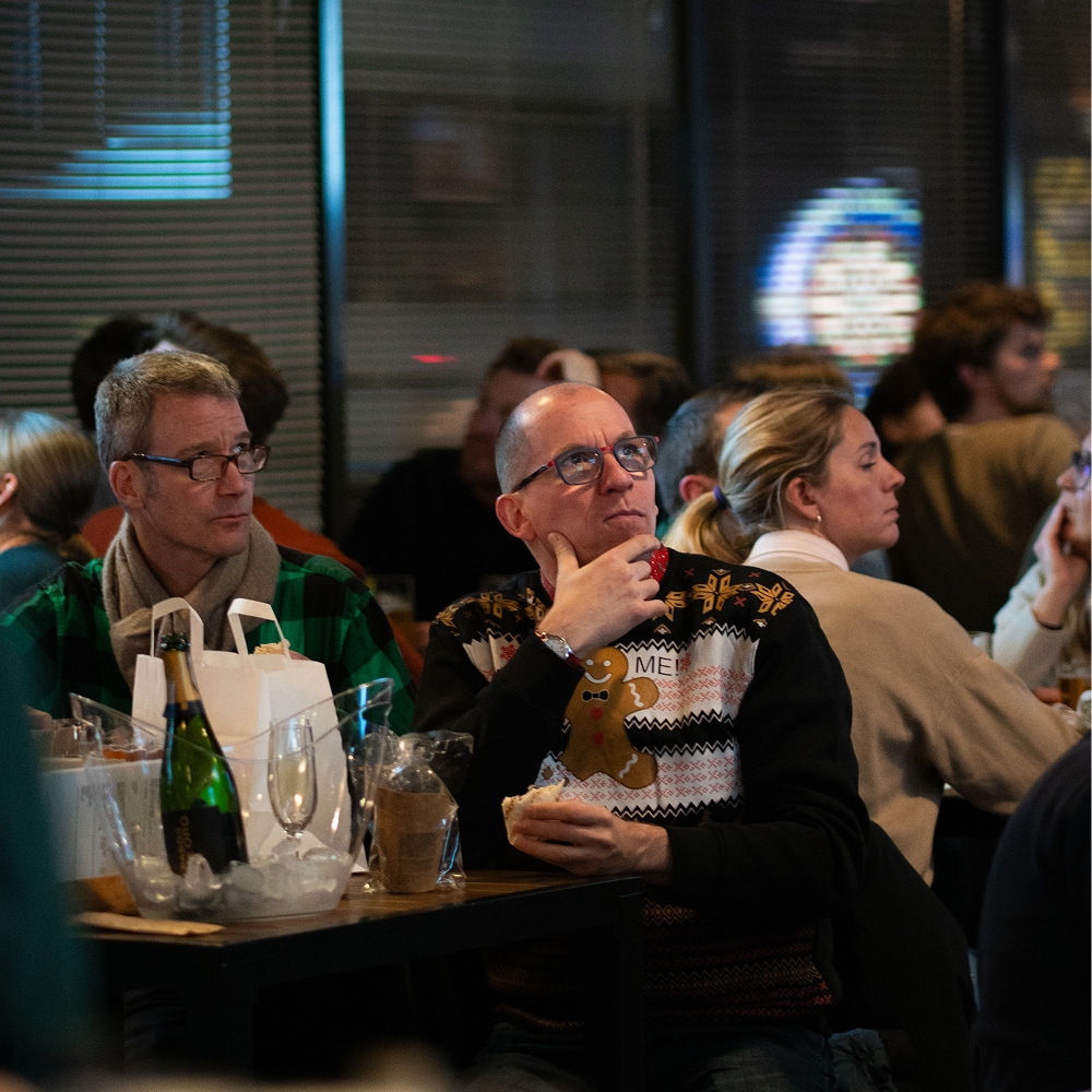 People at the Wasted Wisdom Quiz Nights in Brussels