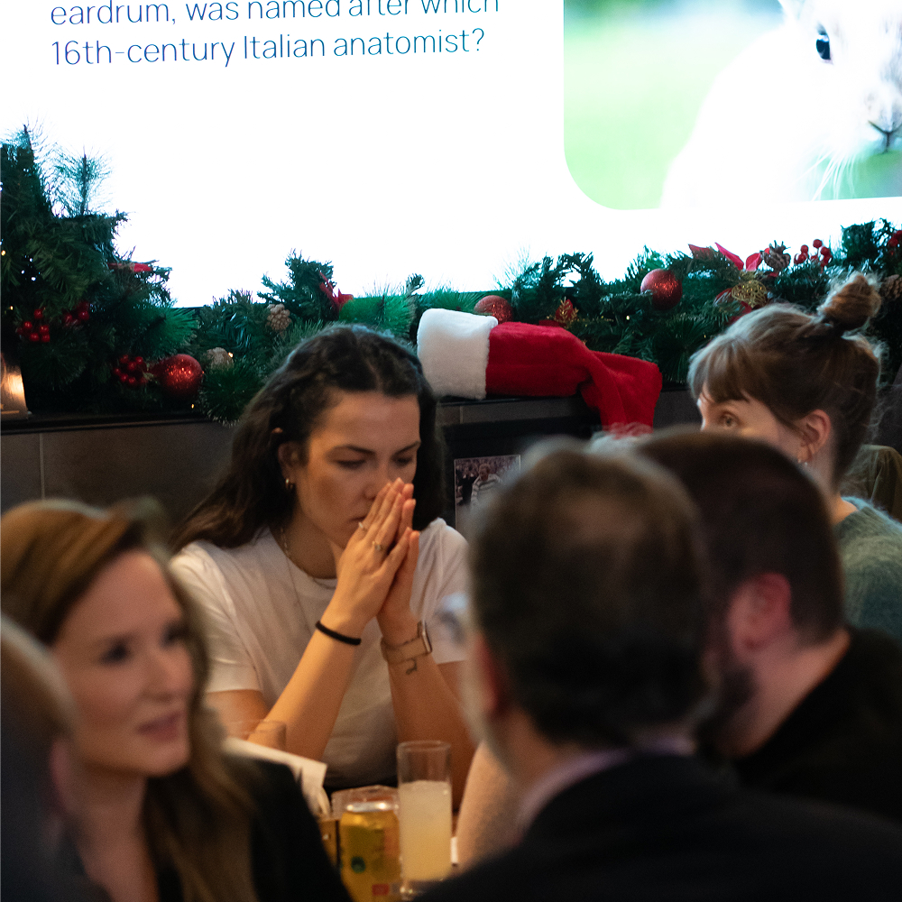 People at the Wasted Wisdom Quiz Nights in Brussels